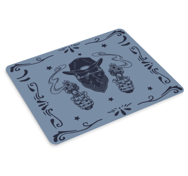 Mouse pad gamer illustration de cowboy tireur - TenStickers