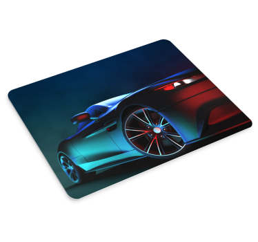 Mouse pad gamer vue latérale de voiture stylée - TenStickers