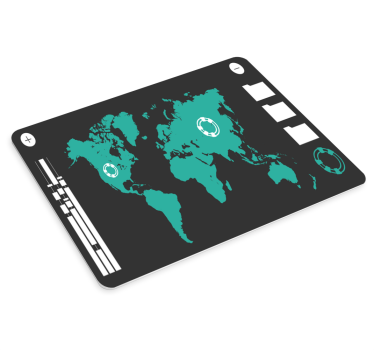 Mouse pad carte du monde design carte du monde - TenStickers