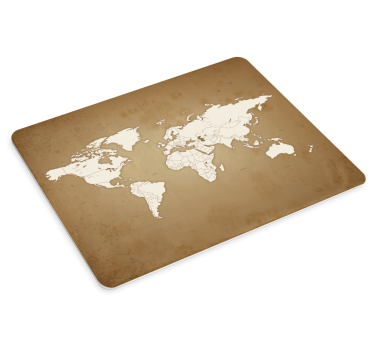tapis de souris avec carte du monde Fond vintage - TenStickers