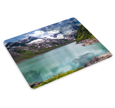 Mouse pad carte du monde paysage montagneux majestueux - TenStickers