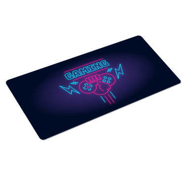 XXL tapis de souris pour gamer Logo de jeu avec néons - TenStickers