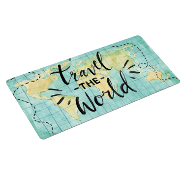 Mouse pad carte du monde carte des voyages - TenStickers