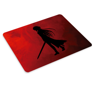 Mouse pad animé figurine silhouette guerrier - TenStickers