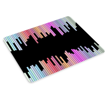 Mouse pad gamer vagues sonores colorées - TenStickers