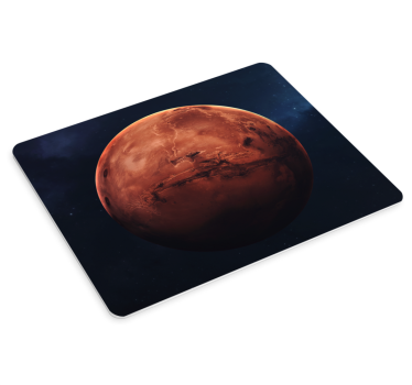 Mouse pad carte du monde vue planétaire mars - TenStickers