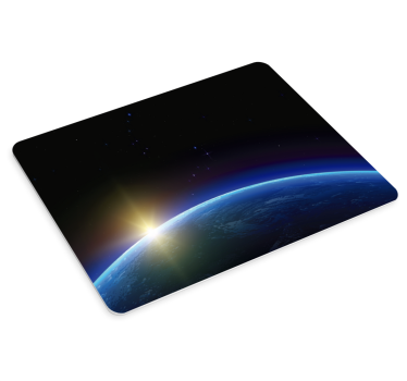 Mouse pad carte du monde vue d'horizon céleste - TenStickers