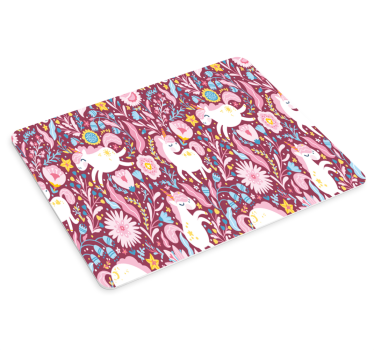 Mouse pad gamer motif licornes ludiques - TenStickers