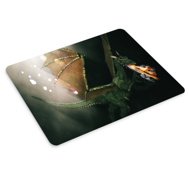 Mouse pad gamer bataille de dragons furieux - TenStickers