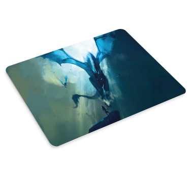 Mouse pad gamer scène de dragon majestueux - TenStickers