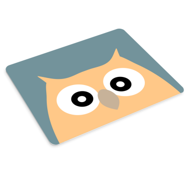 Mouse pad animé hibou mignon en dessin animé - TenStickers