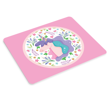 Mouse pad animé illustration de licorne ludique - TenStickers