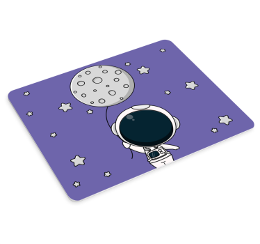 Mouse pad gamer astronaute tenant un ballon - TenStickers