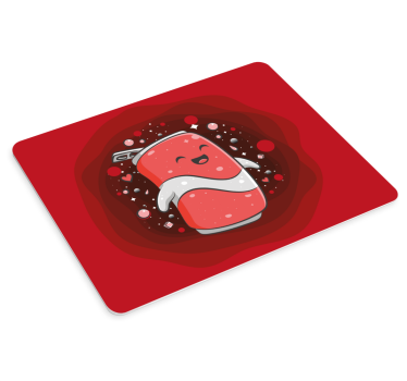 Mouse pad gamer personnage de soda heureux - TenStickers