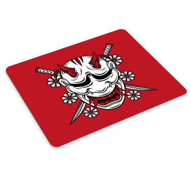 Mouse pad animé masque oni menaçant - TenStickers
