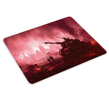 Mouse pad gamer scène de bataille de tanks - TenStickers