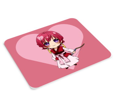 Mouse pad animé personnage chibi avec cœur - TenStickers