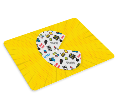 Mouse pad gamer symboles de jeux rétro colorés - TenStickers