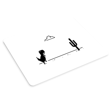 Mouse pad gamer dinosaure et cactus - TenStickers