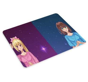 Mouse pad animé personnages d'anime avec étoiles - TenStickers