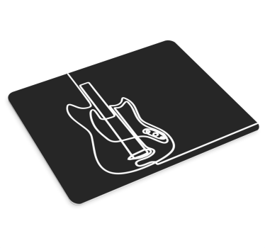 Mouse pad gamer silhouette de guitare stylée - TenStickers