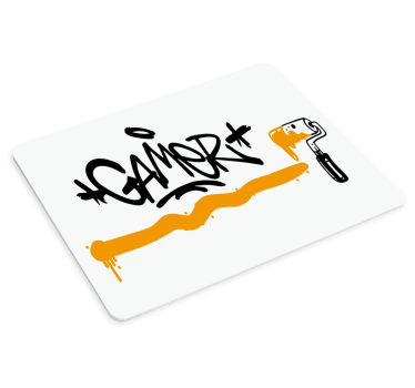 Mouse pad gamer graffiti gamer affirmation - TenStickers