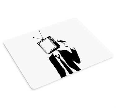 Mouse pad gamer image de tête de télévision - TenStickers