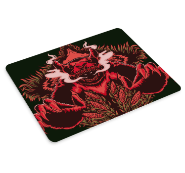 Mouse pad gamer visualisation de bête redoutable - TenStickers