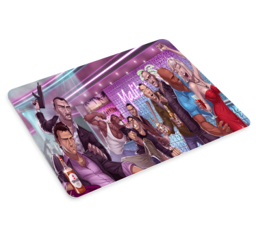 Mouse pad gamer scène de fête dramatique - TenStickers