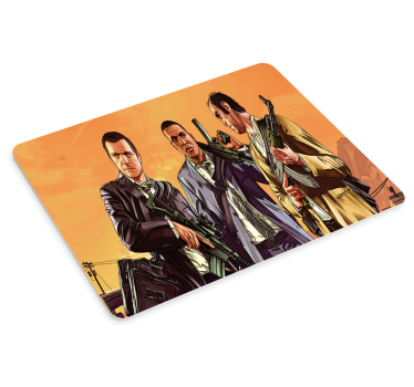Mouse pad gamer affrontement entre trois personnages - TenStickers