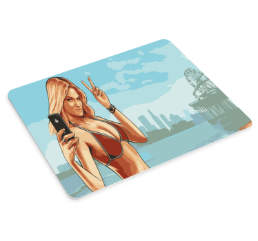 Tapis de souris pour gamer Gta fille sexy - TenStickers