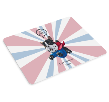 Mouse pad gamer chien super-héros ludique - TenStickers