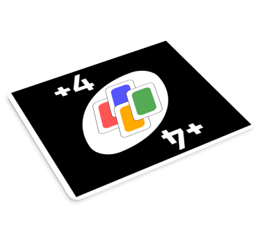 Mouse pad gamer ensemble de cartes colorées - TenStickers