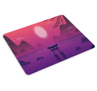 Mouse pad gamer coucher de soleil paisible en montagne - TenStickers