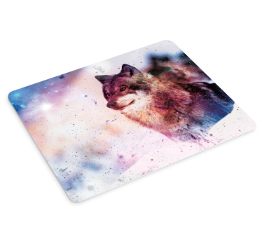 Mouse pad gamer portrait de loup majestueux - TenStickers