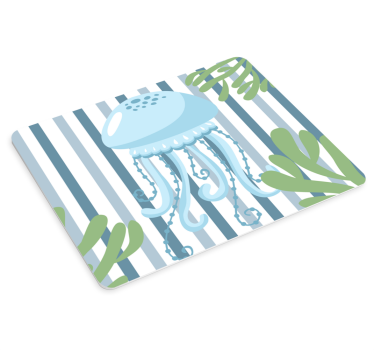 Mouse pad gamer illustration de méduse amusante - TenStickers
