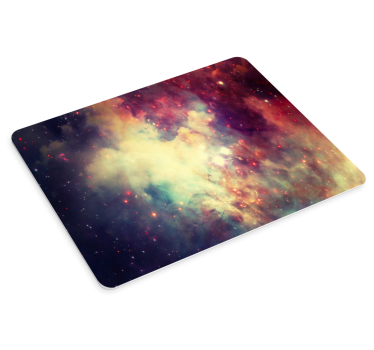Mouse pad carte du monde motif nébuleuse cosmique - TenStickers