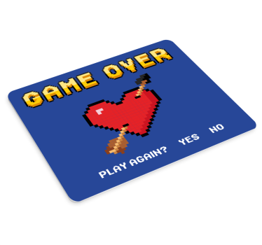 Mouse pad gamer graphique cœur 8 bits - TenStickers