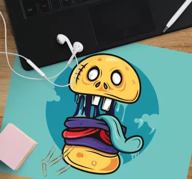 Mouse pad animé figurine de crâne animée - TenStickers