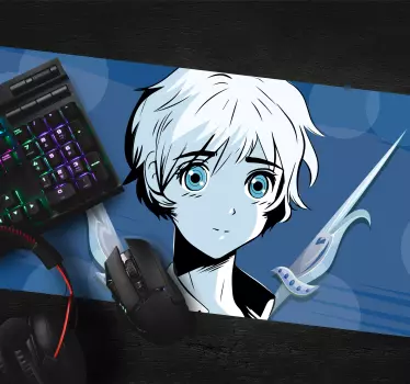 Mouse pad animé gros plan sur personnage anime - TenStickers