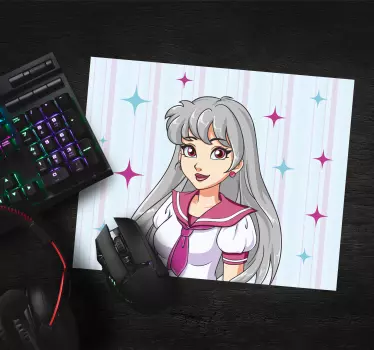 Mouse pad animé illustration de personnage anime - TenStickers