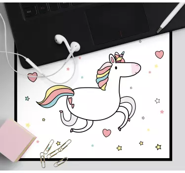 Mouse pad animé jeu de licorne fantaisiste - TenStickers