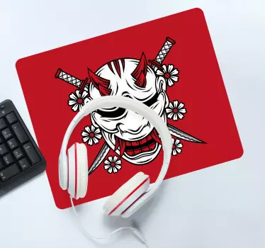 Mouse pad animé masque oni menaçant - TenStickers
