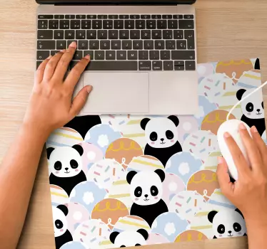 Mouse pad animé motif panda mignon - TenStickers