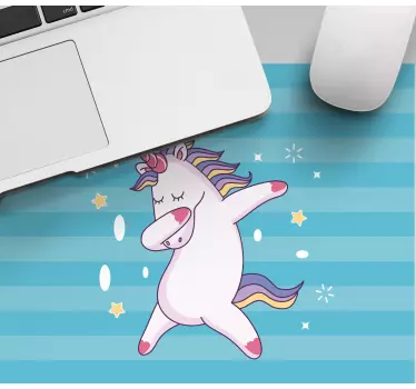 Mouse pad animé personnage de licorne dansante - TenStickers