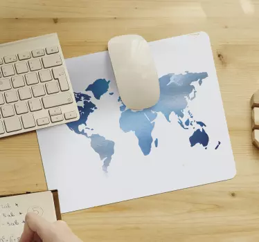 Mouse pad carte du monde design élégant - TenStickers