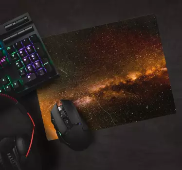 Mouse pad carte du monde motif galaxie cosmique - TenStickers