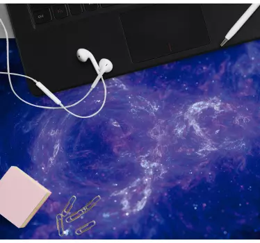 Mouse pad carte du monde motif tourbillon galactique - TenStickers