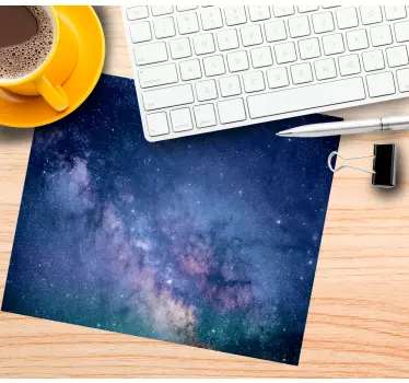 Mouse pad carte du monde scène cosmique étoilée - TenStickers