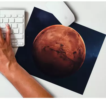 Mouse pad carte du monde vue planétaire mars - TenStickers